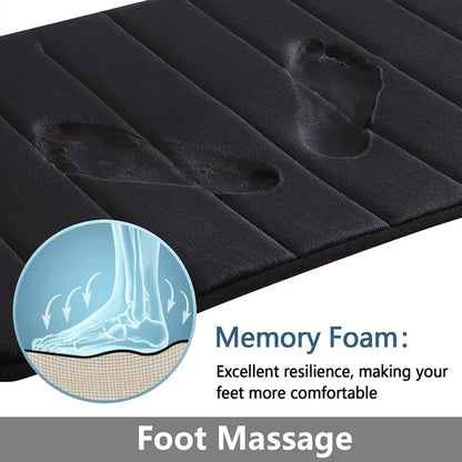 Super Absorbent Memory Foam Bath Mat - Non-Slip and Comfortable