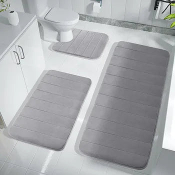 Super Absorbent Memory Foam Bath Mat - Non-Slip and Comfortable